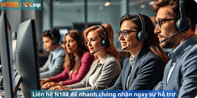 Liên hệ N188 để nhanh chóng nhận ngay sự hỗ trợ