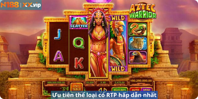 Ưu tiên thể loại có RTP hấp dẫn nhất
