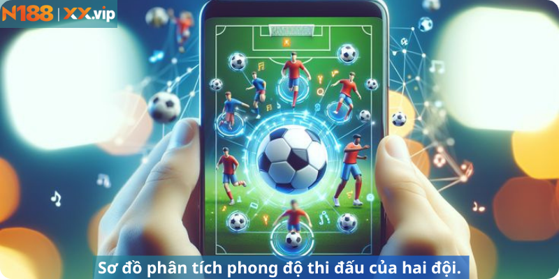 Sơ đồ phân tích phong độ thi đấu của hai đội.