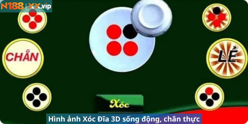 Hình ảnh Xóc Đĩa 3D sống động, chân thực